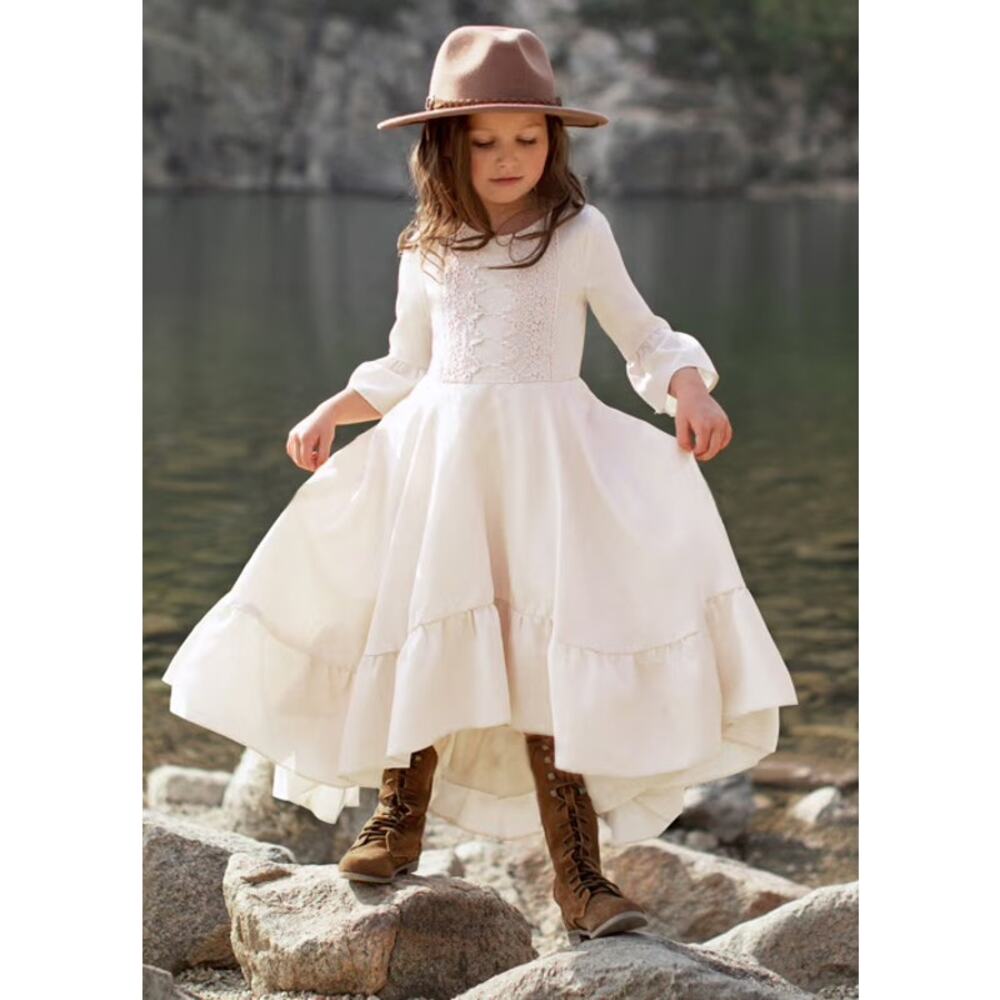 Joyfolie Mia Joy Kastel Dress in Cream Lace Girl’s Size 2